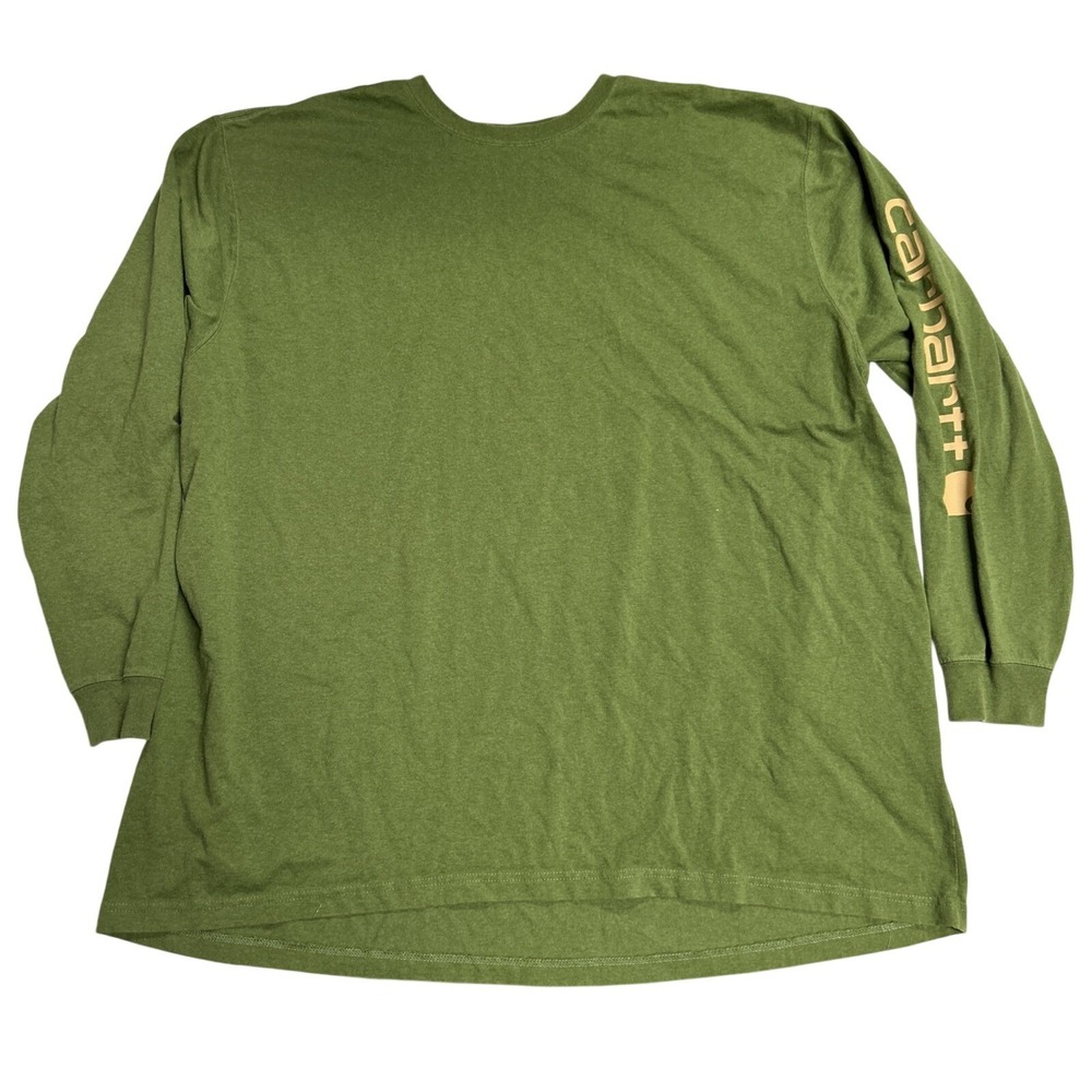 Carhartt Men's 4XL Loose Fit Longsleeve Green Tee Shirt T-Shirt Cotton